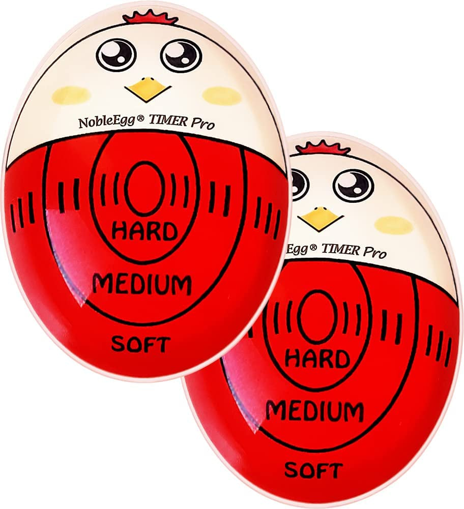 Egg Timer Pro | Soft Hard Boiled Egg Timer That Changes Color When Done | No BPA, Certified (2-Pack)