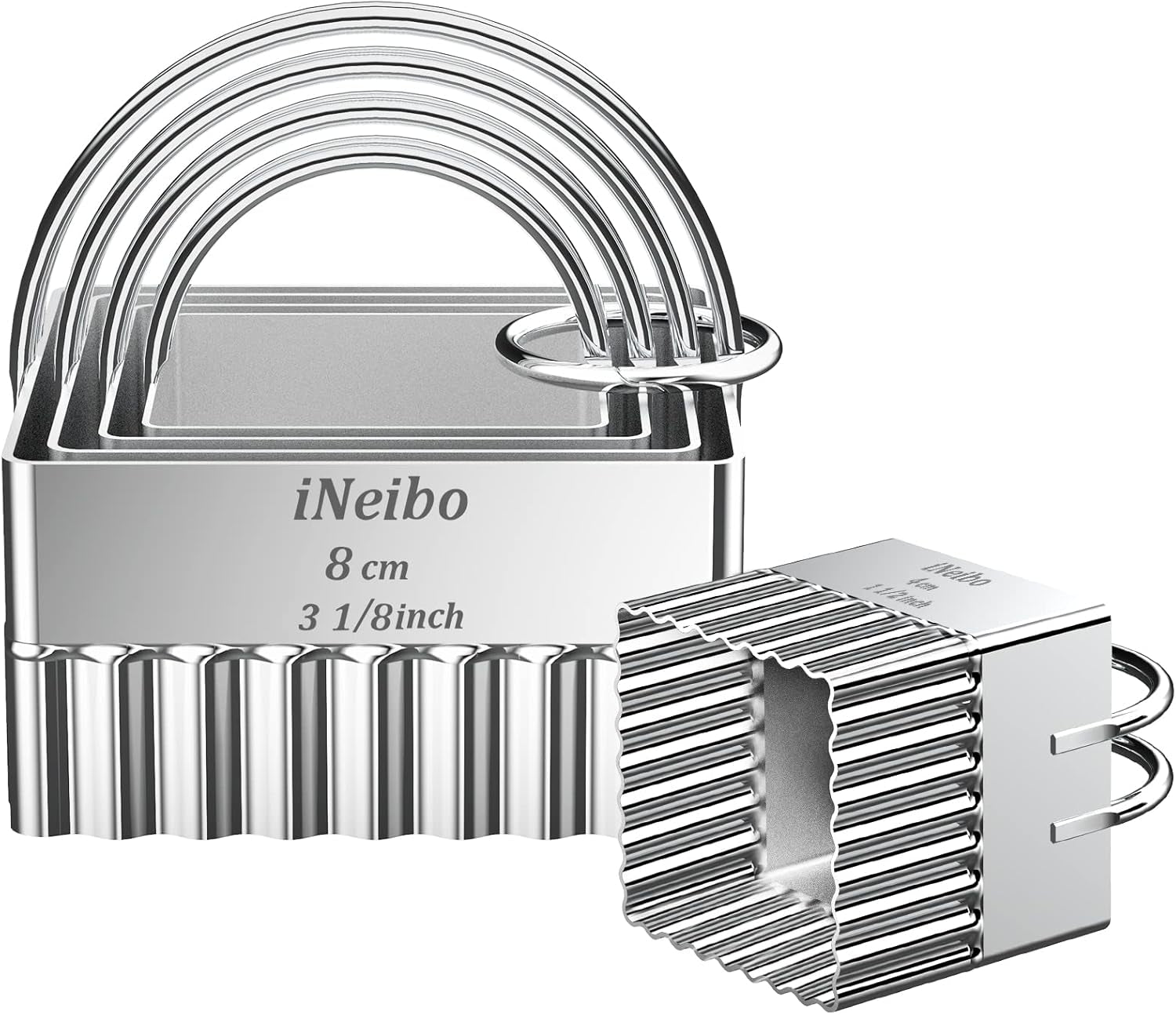 Fluted Edge Biscuit Cutter Set - round Circle Scone, Pastry, and Dough Cutters for Baking, Dumpling Skin, and Fondant