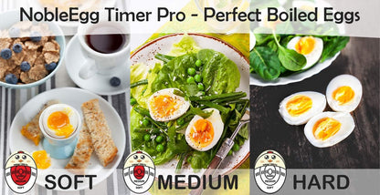 Egg Timer Pro | Soft Hard Boiled Egg Timer That Changes Color When Done | No BPA, Certified (2-Pack)
