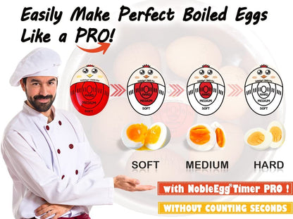 Egg Timer Pro | Soft Hard Boiled Egg Timer That Changes Color When Done | No BPA, Certified (2-Pack)