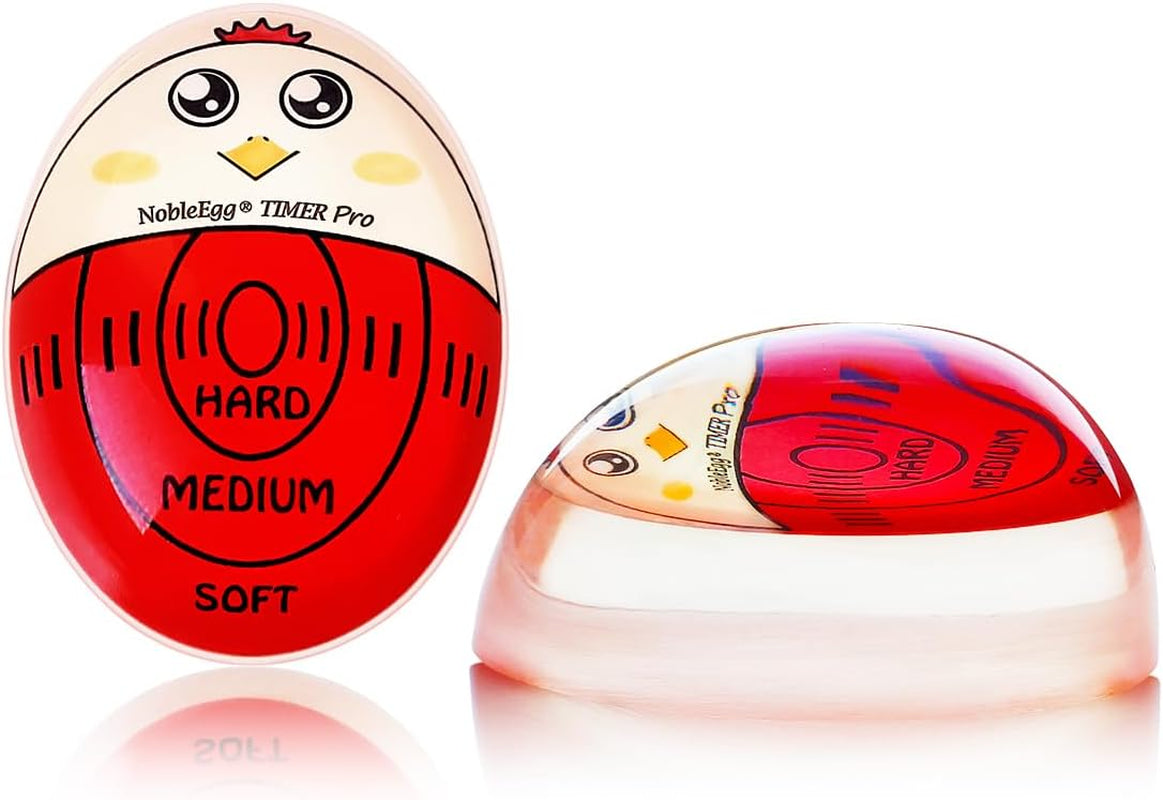 Egg Timer Pro | Soft Hard Boiled Egg Timer That Changes Color When Done | No BPA, Certified (2-Pack)